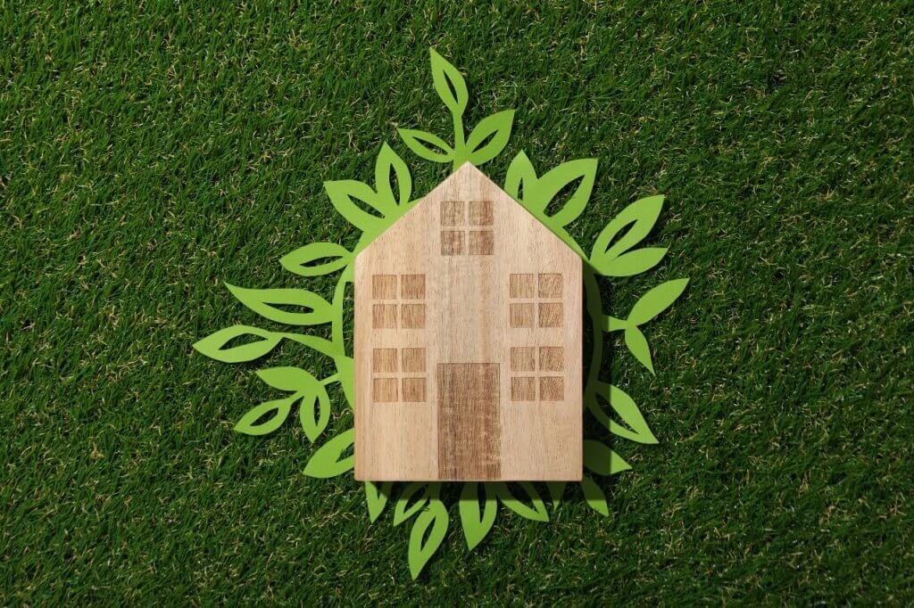 image of "green" house