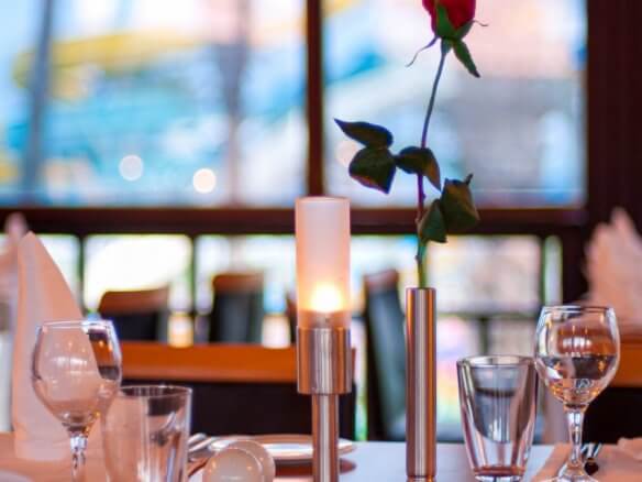 image of set dining table